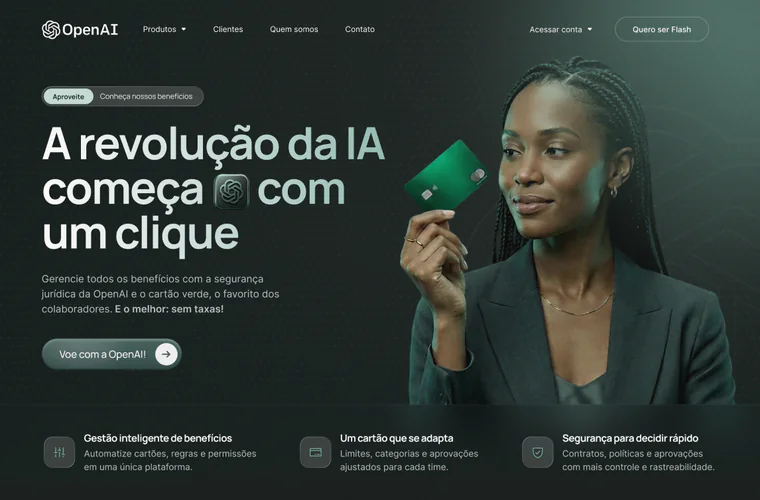 Trabalho de aluno criado no Figma, case 5
